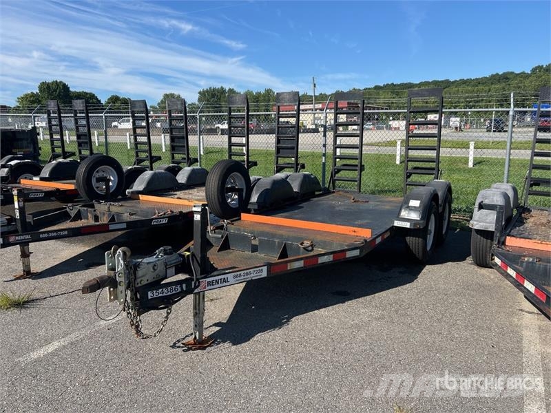 MMDI E510H 6990 lb 10 ft T/A Equipment Trailer Oprijwagen
