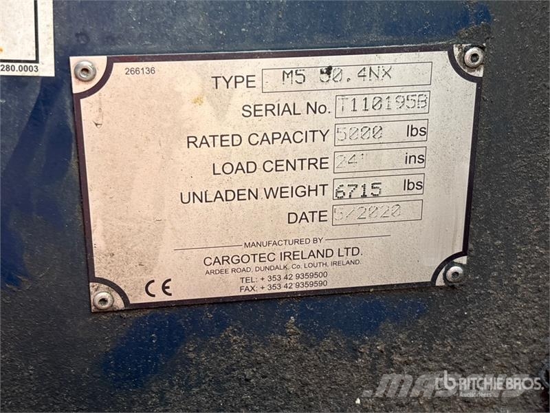 Moffett M5 50.4 NX 5000 lb 3x3 Truck Mounted Forklift Truck mounted forklifts