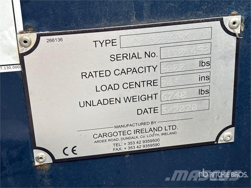 Moffett M5 50.4 NX 5000 lb 3x3 Truck Mounted Forklift Truck mounted forklifts
