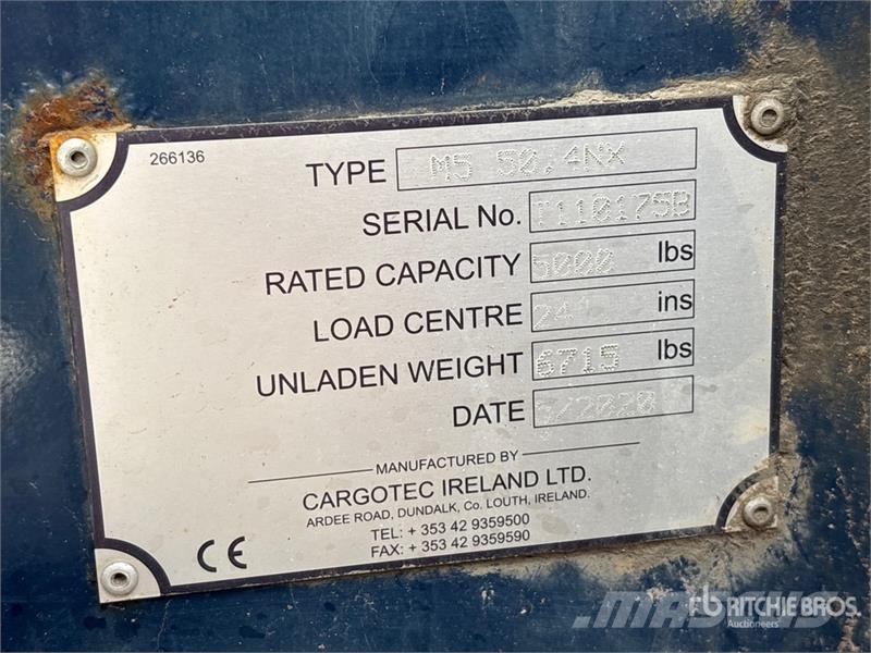 Moffett M5 50.4 NX 5000 lb 3x3 Truck Mounted Forklift Teherautóra szerelt targonca