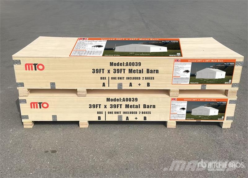  MTO A0039 39 ft x 39 ft Metal Barn Storage Buildin Čelični okviri za građevine