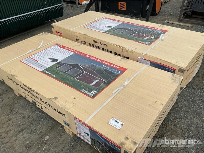 MTO A3325G Double Garage Metal Storage Building (U 철골 건물