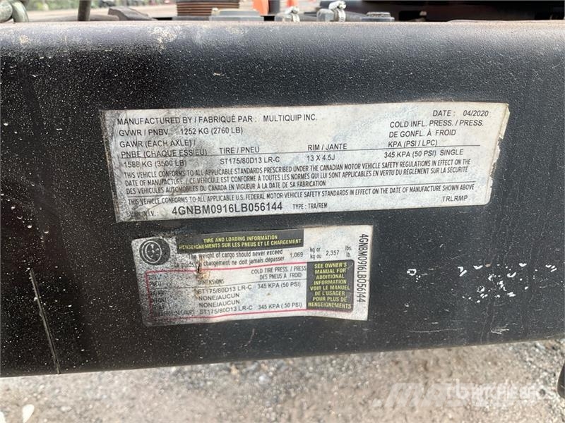 MultiQuip MQ600HTP Tow Behind Trailer-Mounted Water Pump Pumpe za vodu