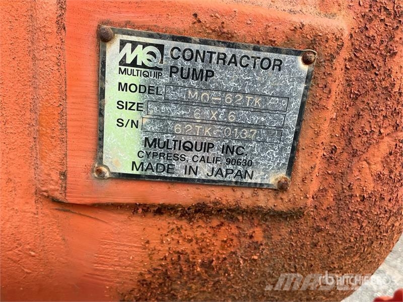 MultiQuip MQ600HTP Tow Behind Trailer-Mounted Water Pump Pumpe za vodu