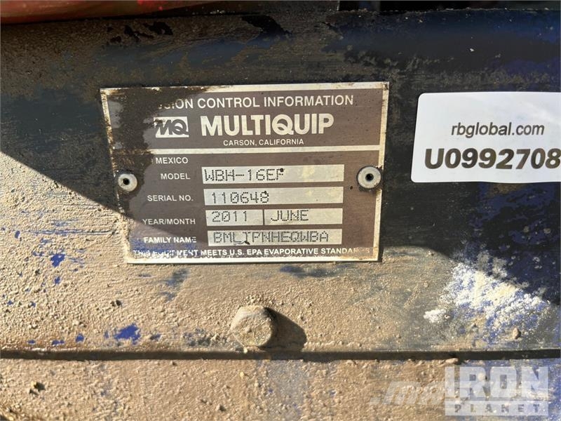 MultiQuip WBH-16EF Запчасти для бетонной техники