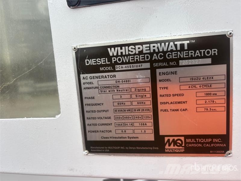 MultiQuip Whisperwatt Diesel Generators