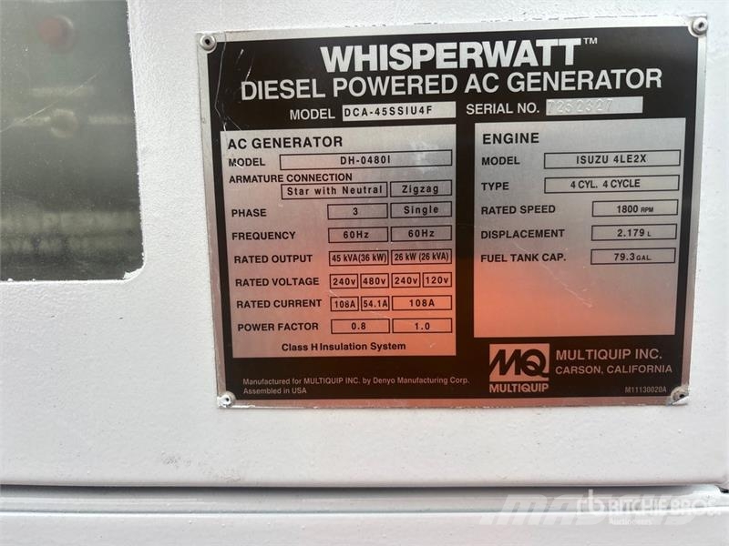 MultiQuip Whisperwatt Diesel Generators
