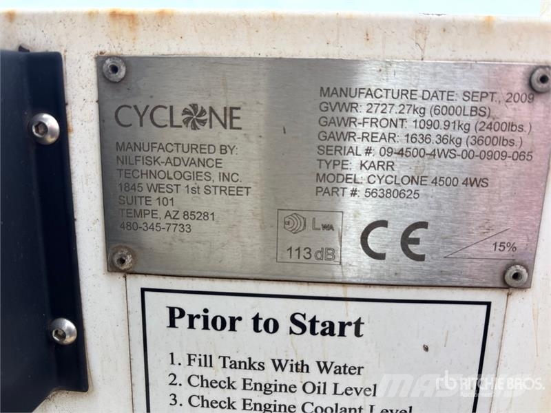 Nilfisk Advance Advance Cyclone 4500 4x2 Pressure Washer T Ostali kamioni