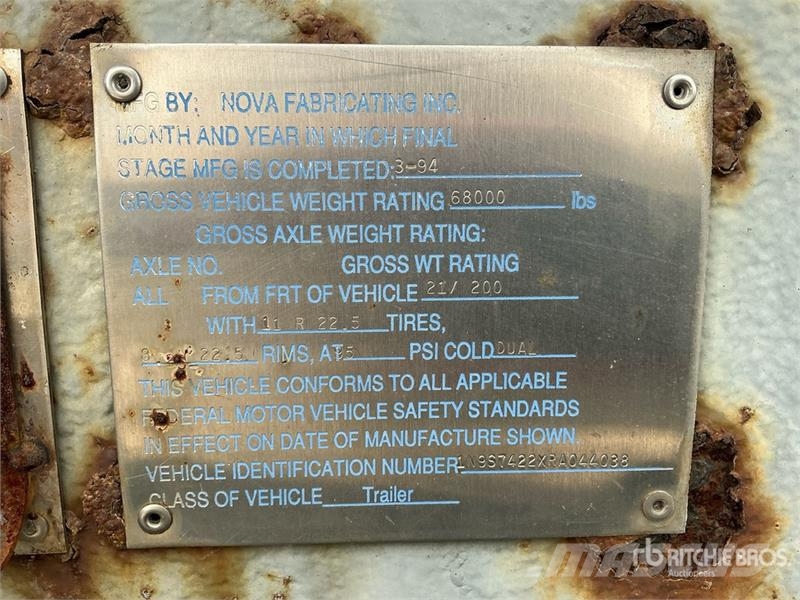 Nova 7000 gal T/A Tanker Trailer Tartályos pótkocsik