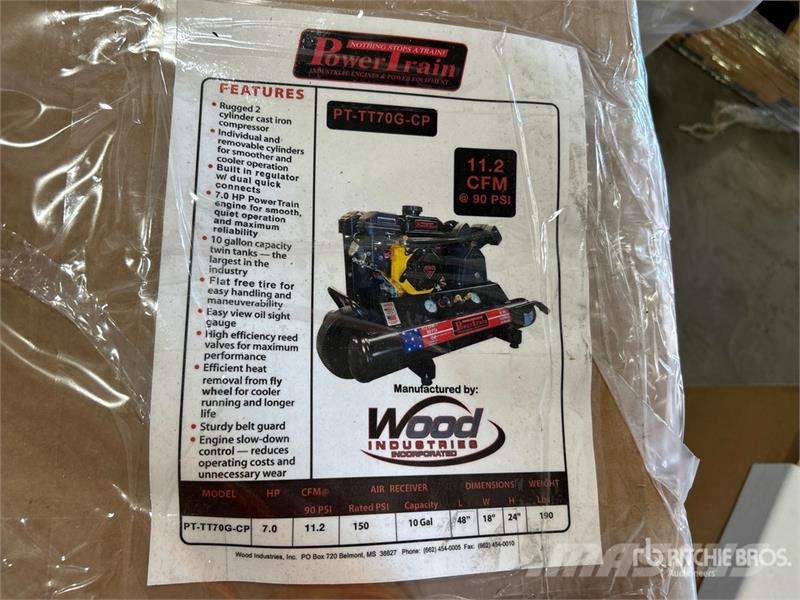 PowerTrain 11.2 cfm Skid-Mounted Air Compressor Compressors