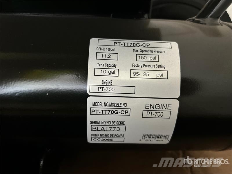 PowerTrain 11.2 cfm Skid-Mounted 10 gal Air Compre Kompresorji