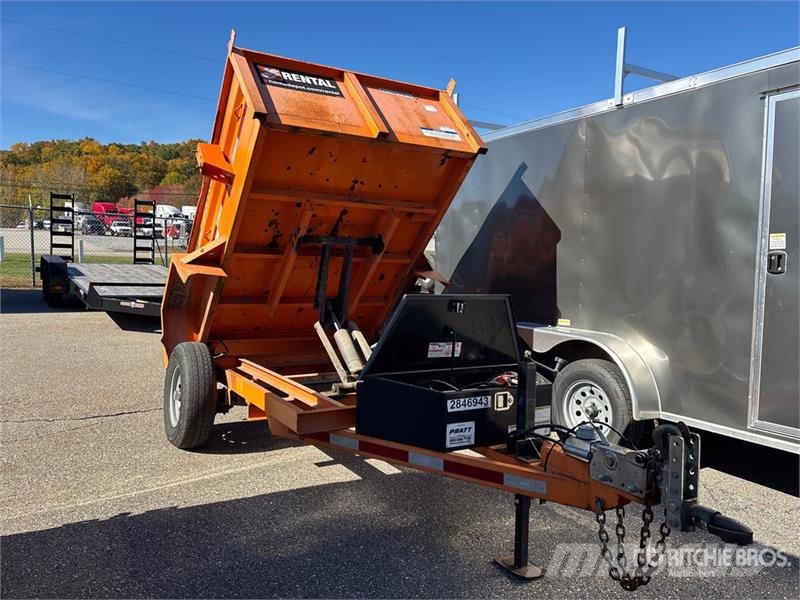  Pratt EZD08641 8 ft S/A Dump Utility Trailer Самоскиди