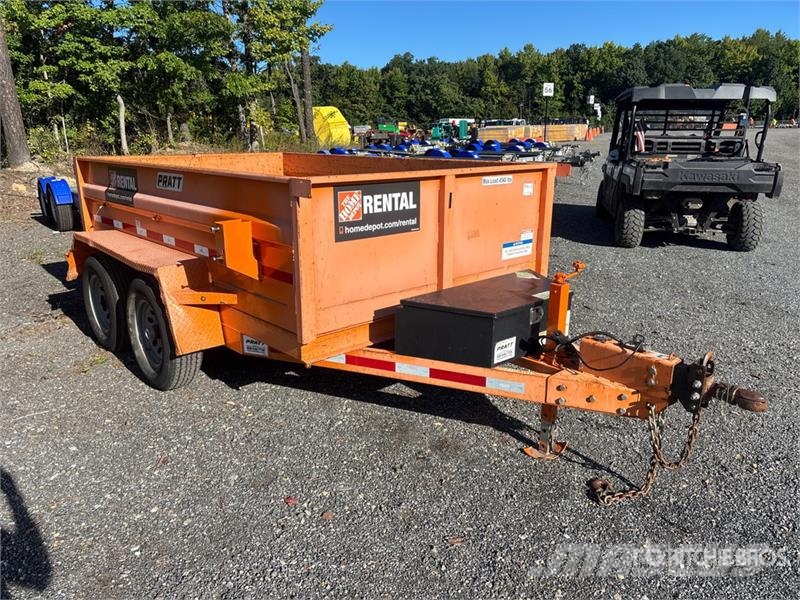  Pratt EZD11762 10 ft T/A Dump Utility Trailer Самоскиди