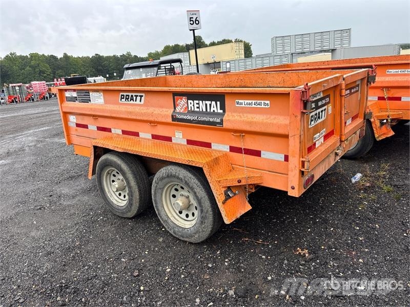  Pratt EZD11762 10 ft T/A Dump Utility Trailer Самоскиди