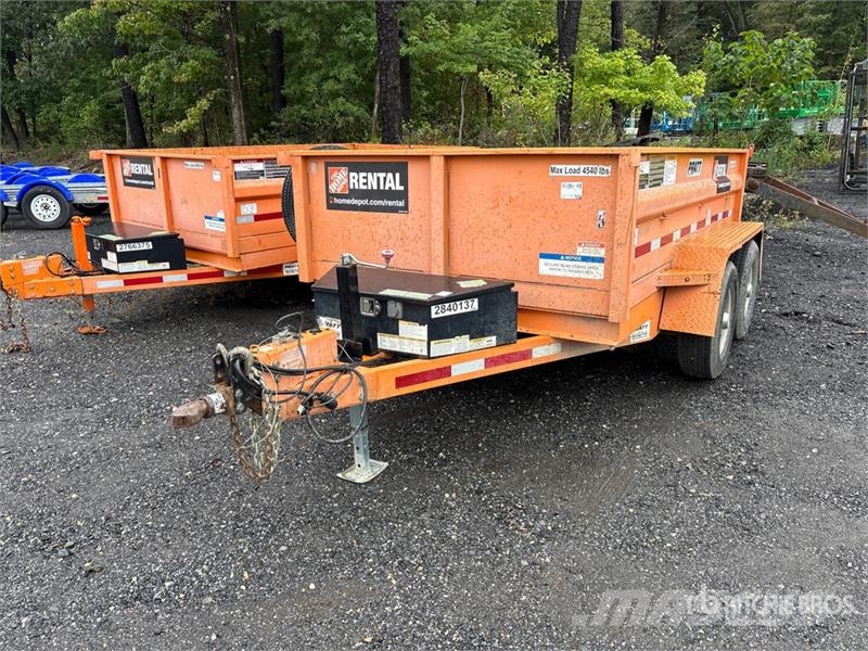  Pratt EZD11762 10 ft T/A Dump Utility Trailer Самоскиди