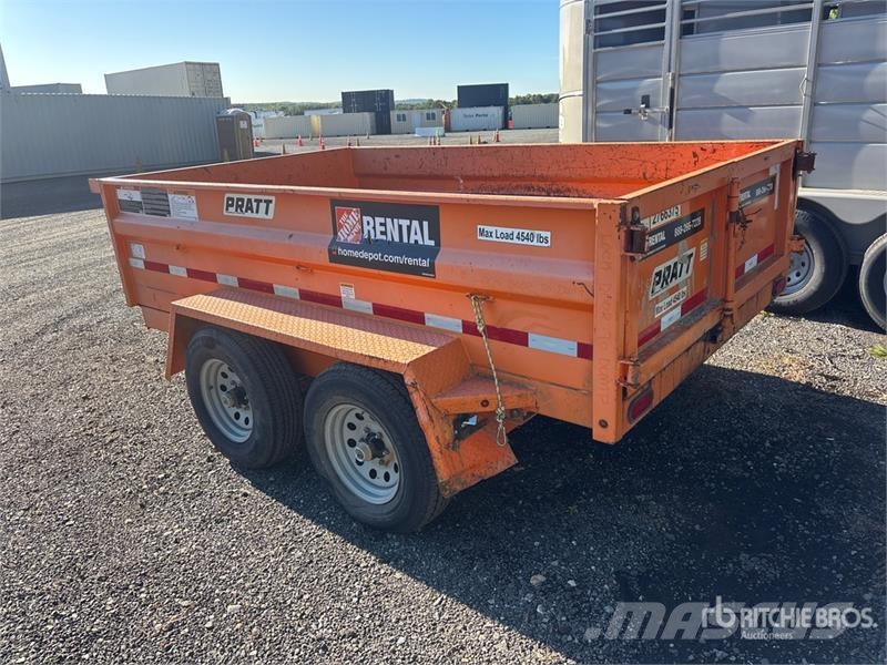  Pratt EZD11762 10 ft T/A Dump Utility Trailer Самоскиди