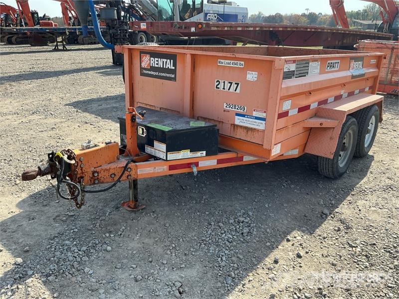 Pratt EZD11762 10 ft T/A Dump Utility Trailer Remorque benne