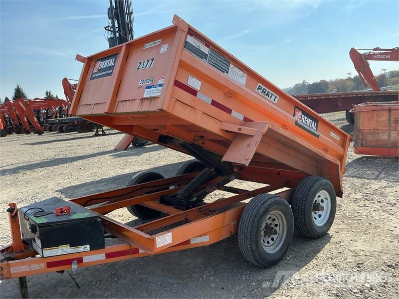 Pratt EZD11762 10 ft T/A Dump Utility Trailer Remorque benne