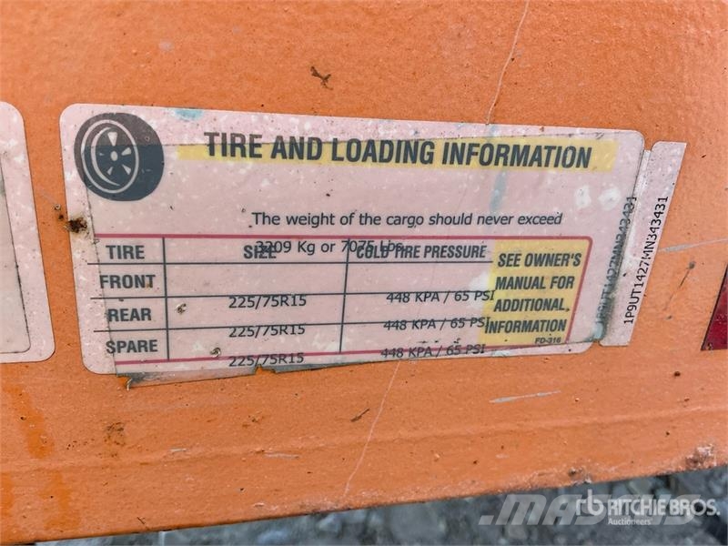 Pratt EZD11762 10 ft T/A Dump Utility Trailer Remorque benne
