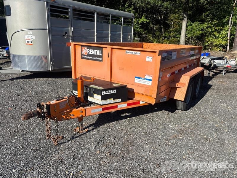  Pratt EZD11762 10 ft T/A Dump Utility Trailer Самоскиди
