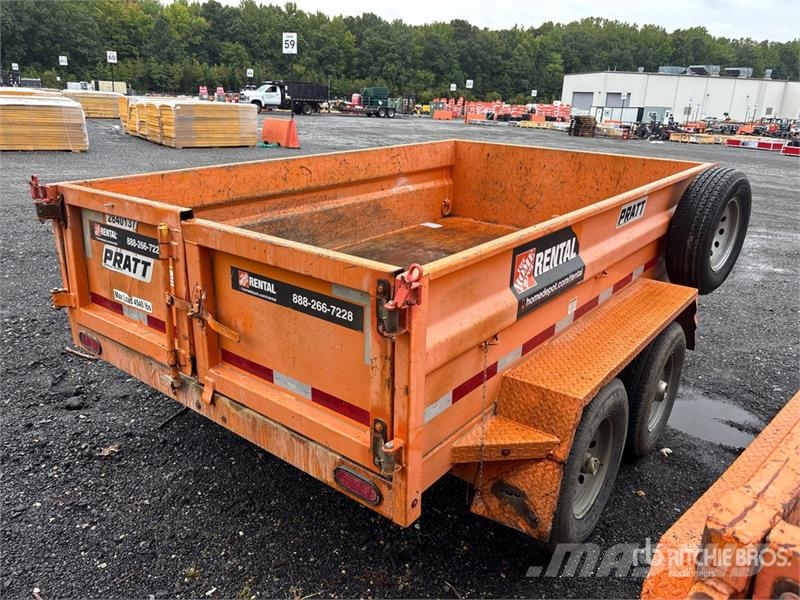  Pratt EZD11762 10 ft T/A Dump Utility Trailer Самоскиди