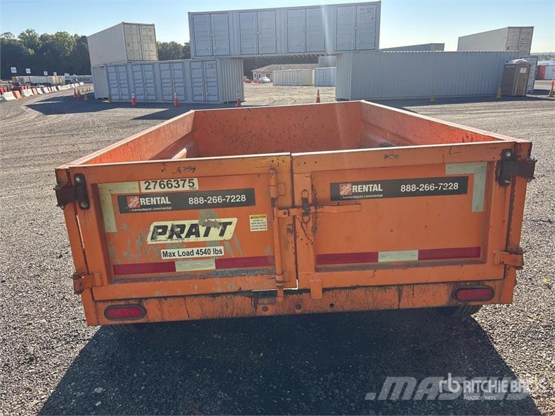  Pratt EZD11762 10 ft T/A Dump Utility Trailer Самоскиди