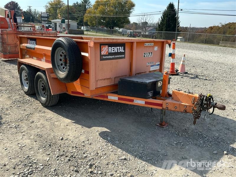 Pratt EZD11762 10 ft T/A Dump Utility Trailer Remorque benne