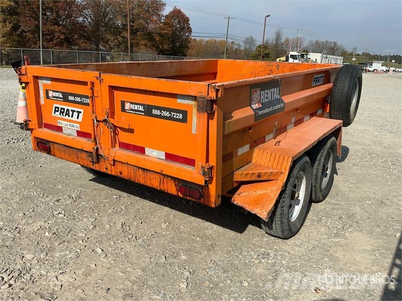 Pratt EZD11762 10 ft T/A Dump Utility Trailer Remorque benne