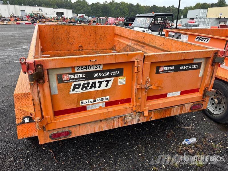  Pratt EZD11762 10 ft T/A Dump Utility Trailer Самоскиди