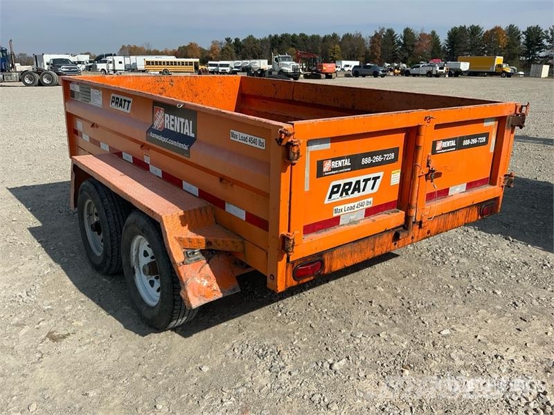 Pratt EZD11762 10 ft T/A Dump Utility Trailer Remorque benne