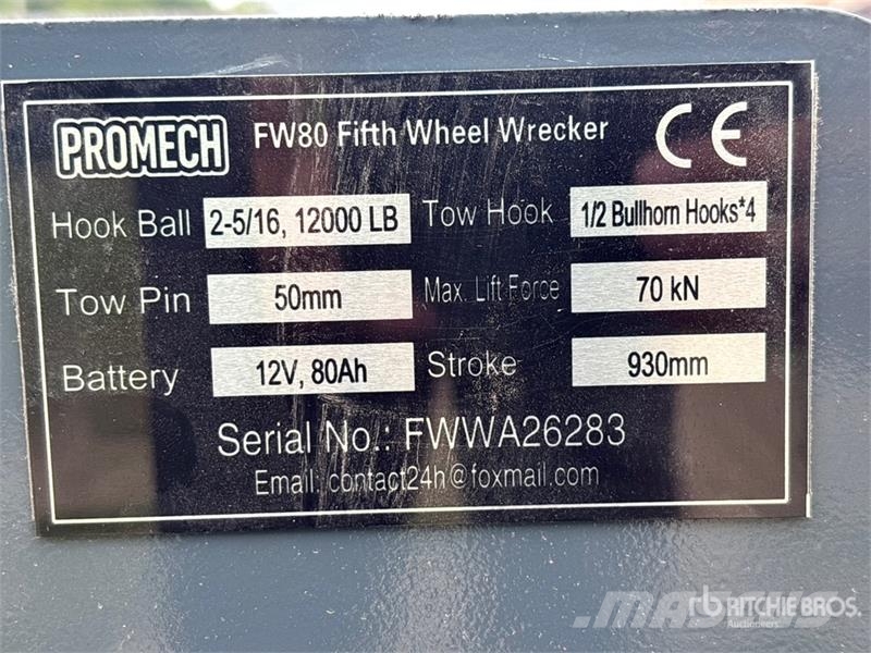 PROMECH FW80 Fifth Wheel Wrecker Attachment (Unuse Ostale kargo komponente