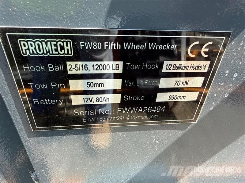 PROMECH FW80 Fifth Wheel Wrecker Attachment (Unuse Ostale kargo komponente