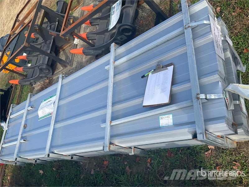 Quantity of (150) KJ K084 Galvalume Corrugated St Takels, lieren en materiaalliften