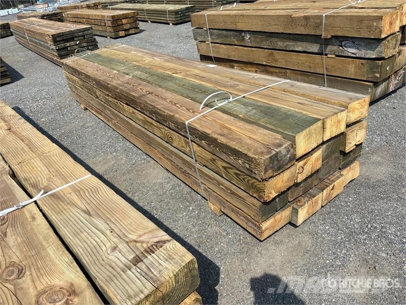 Quantity of (16) Surplus Pressure Treated Lumber L Other components