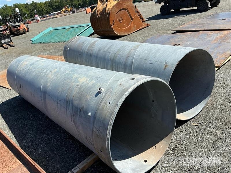 Quantity of (2) 36 in Pile Casing Pipe Irrigation systems
