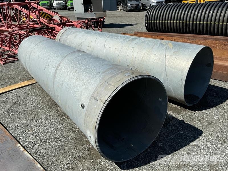 Quantity of (2) 36 in Pile Casing Pipe Irrigation systems