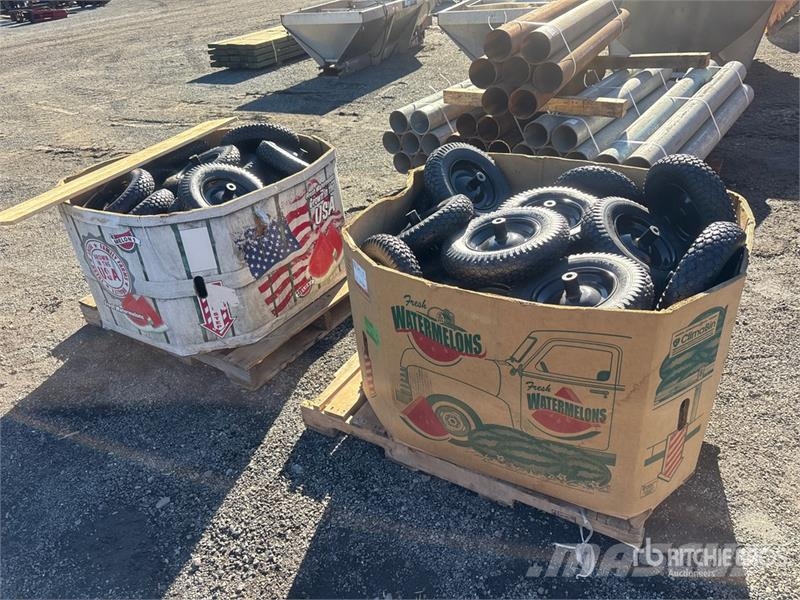 Quantity of (2) Crates of Pneumatic Wheelbarrow Ti 轮胎、车轮、轮圈