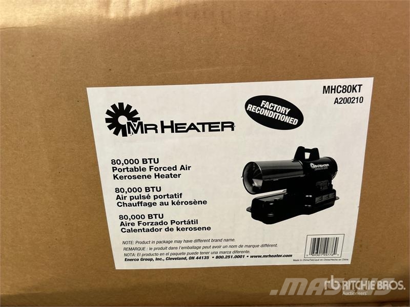  Quantity of (3) Mr. Heater 80000 BTU Space Heater Equipamento de aquecimento e descongelamento