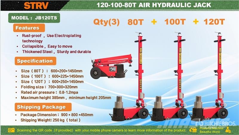  Quantity of (3)  STARVOX JB120TS Pneumatic/Hydraul Строителство - Други