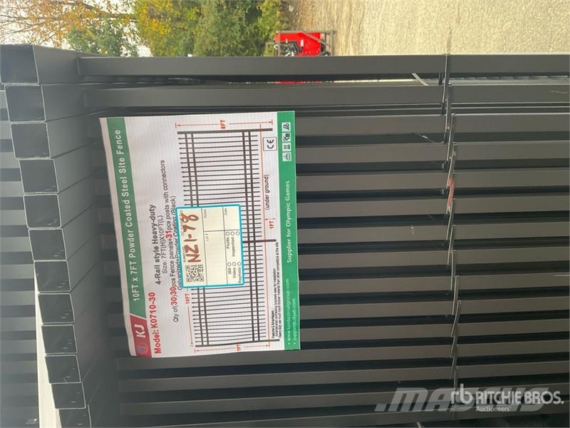 Quantity of (30) KJ K0710-30 10 ft x 7 ft Powder Fencing equipment