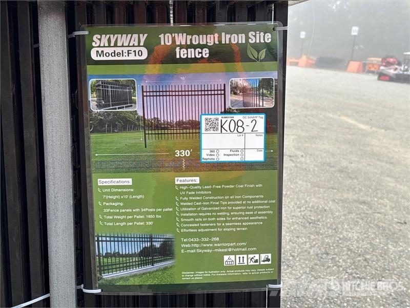  Quantity of (33)  Skyway SFS33-330TF 10 ft x 7 ft  Outros componentes