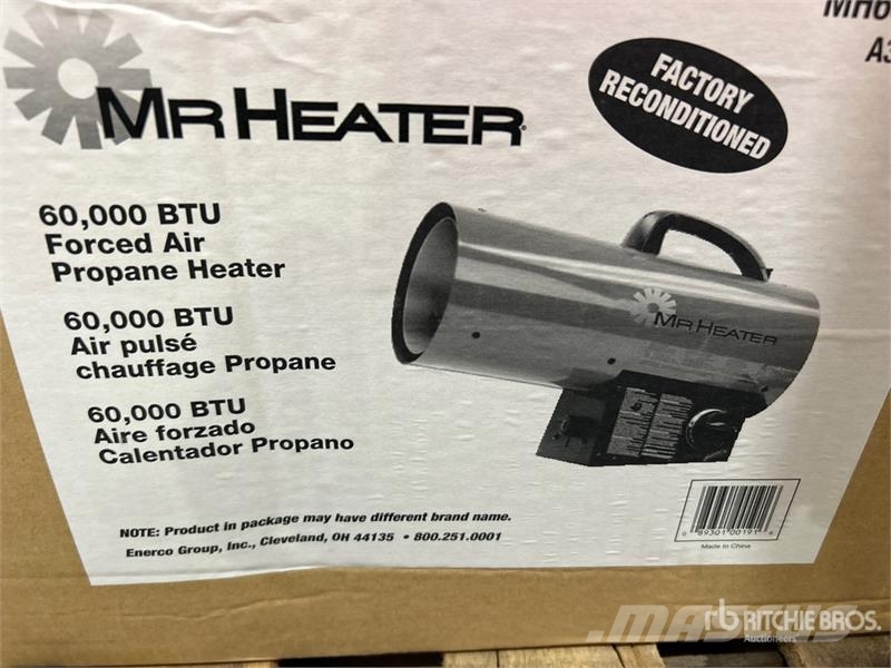 Quantity of (4) Mr. Heater 60000 BTU Space Heater Topení a zařízení pro rozmrazování