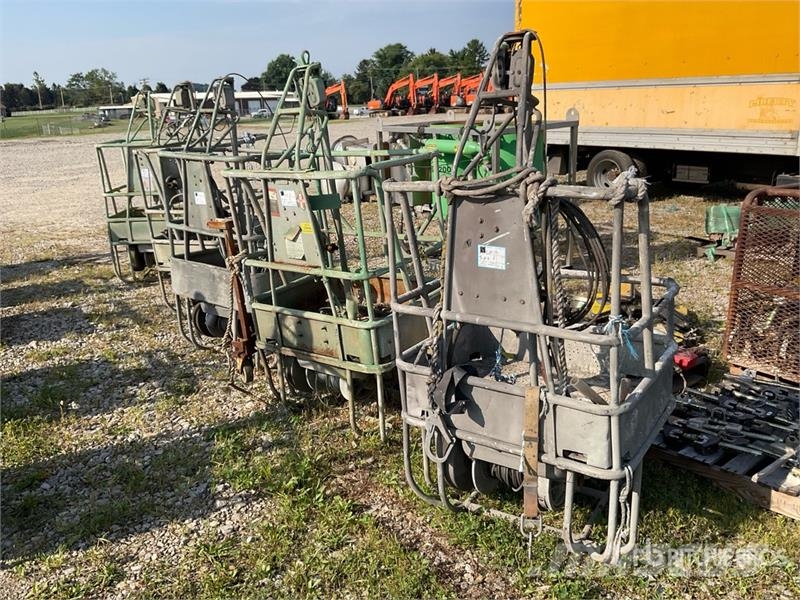 Quantity of (5) Spider ST-17 Air Wire Rope Baskets Other components