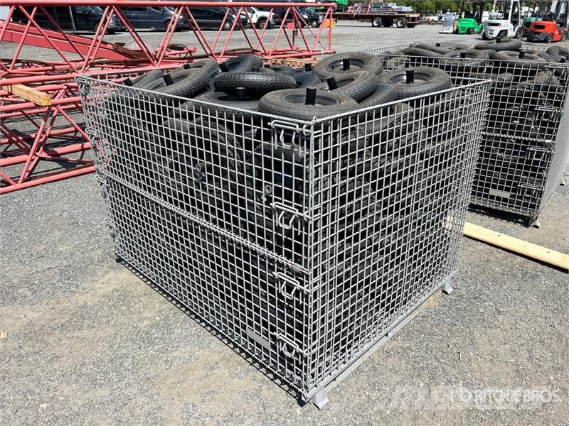 Quantity of 56 in x 70 in Wheelbarrow Wheels And T Other components
