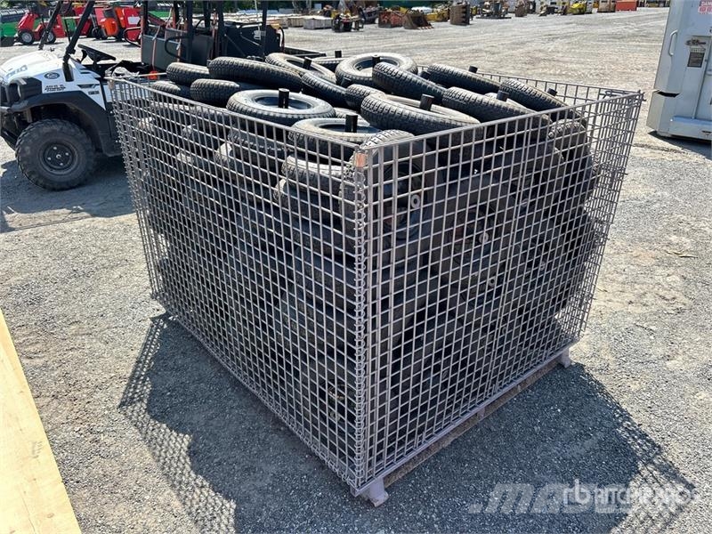 Quantity of 56 in x 70 in Wheelbarrow Wheels And T Other components