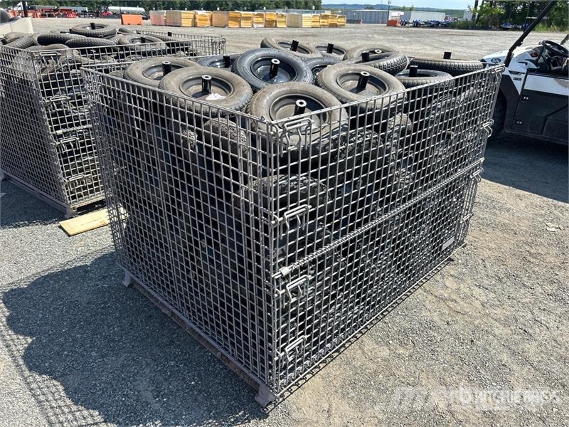 Quantity of 56 in x 70 in Wheelbarrow Wheels And T Other components