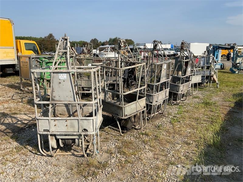 Quantity of (6) Spider ST-17 Air Wire Rope Baskets Other components