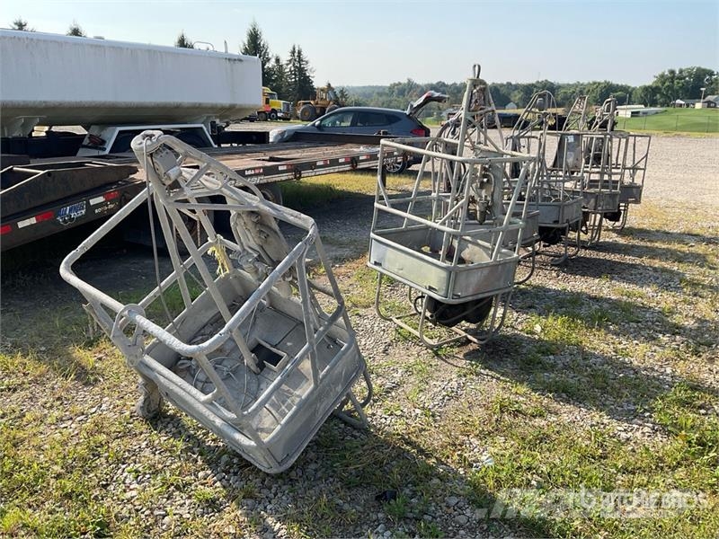 Quantity of (6) Spider ST-17 Air Wire Rope Baskets Other components