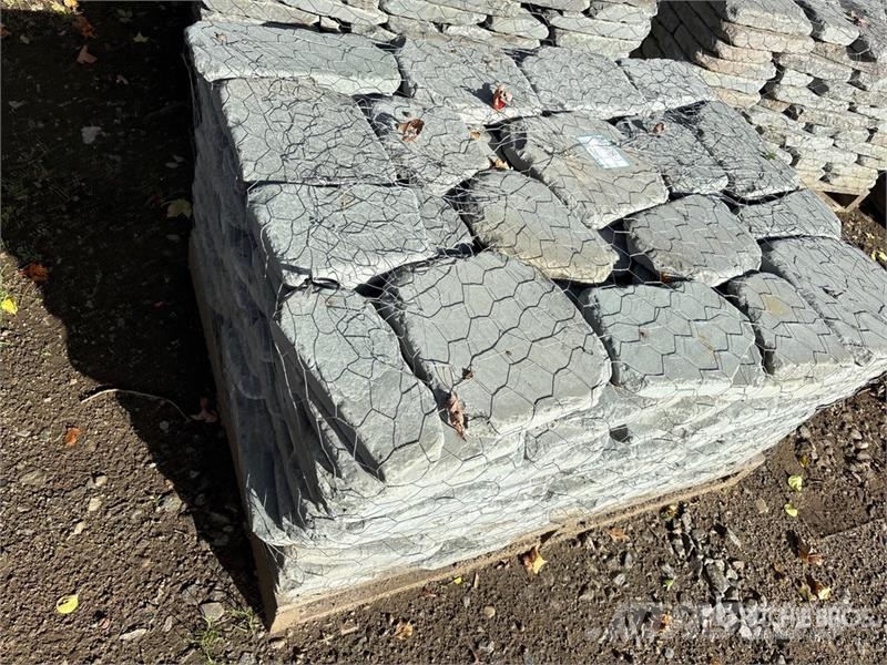 Quantity of (7) Pallets of Tumbled Irregular Blues 其他農業機械