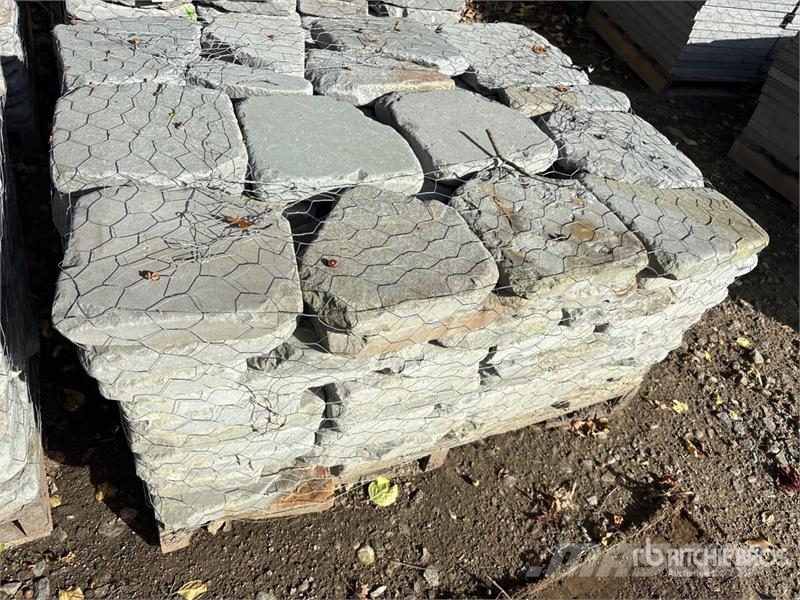 Quantity of (7) Pallets of Tumbled Irregular Blues 其他農業機械